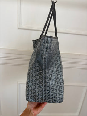Goyard Saint Louis Coated Canvas GM Tote Bag Grey