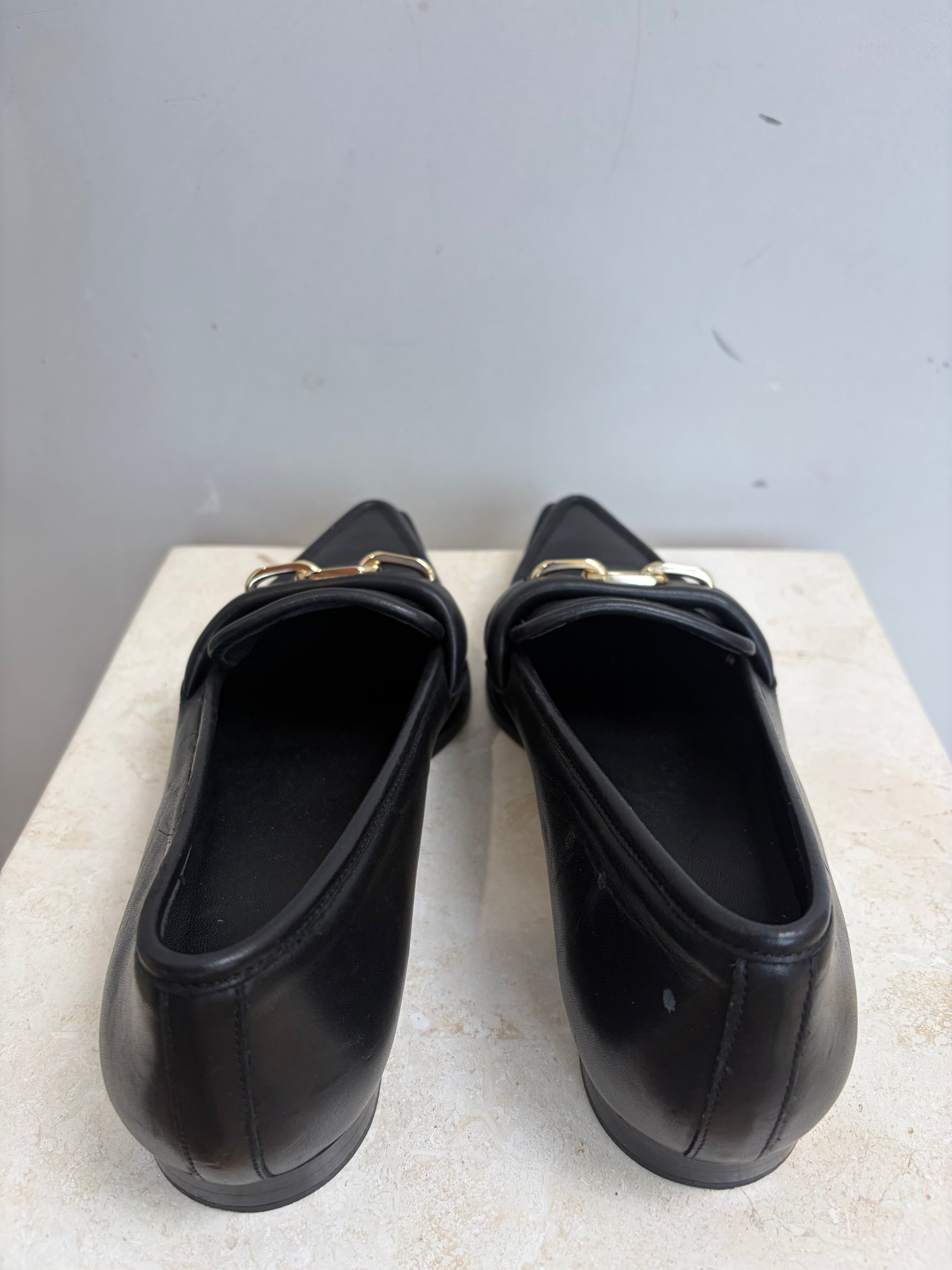 Anine Bing Selma Pointed Loafers Black, 38