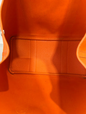 Hermès Garden Party 36 in Orange Canvas and Leather