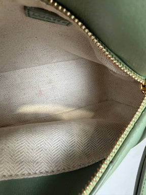 Loewe Green and Beige Ombré Leather Mini Puzzle Bag