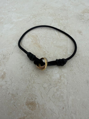 Cartier Black Silk Cord Trinity Bracelet
