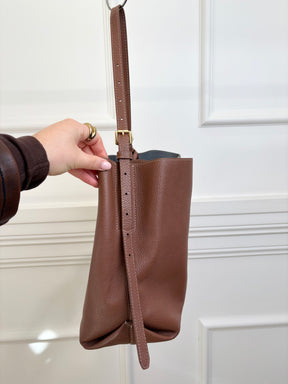 OROTON Margot Hobo Brown Leather