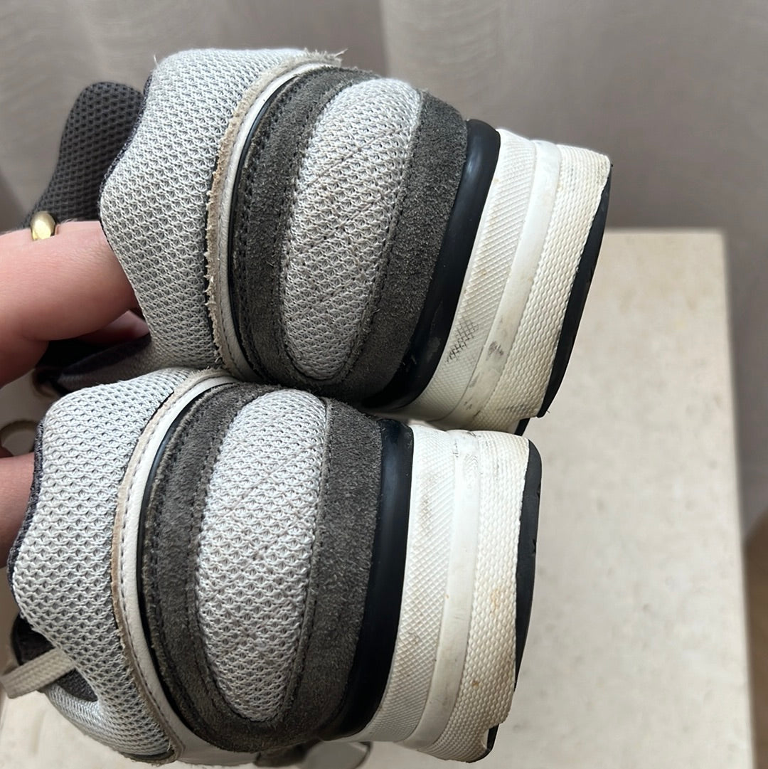 Chanel Grey White CC Sneakers, 37.5