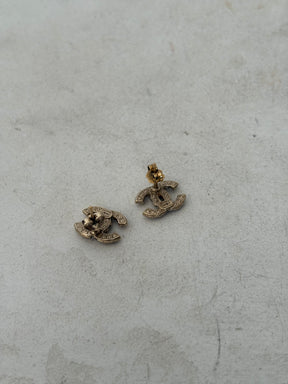 Chanel Faux Pearl CC Earrings