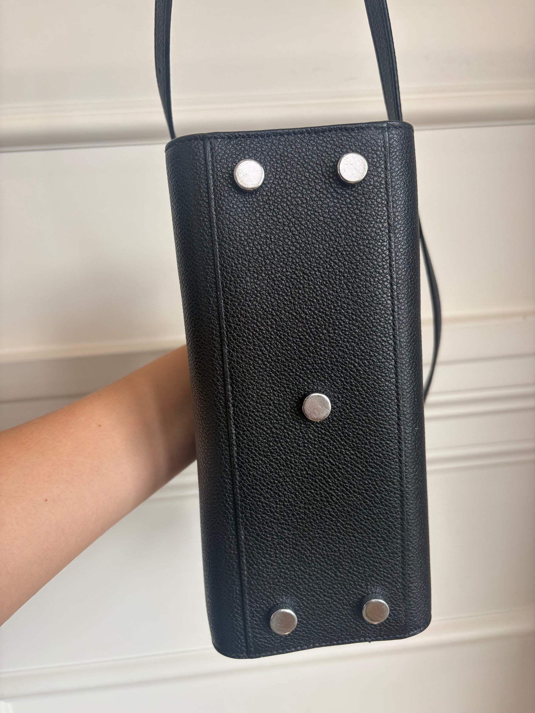 Saint Laurent Black Leather Nano Sac De Jour