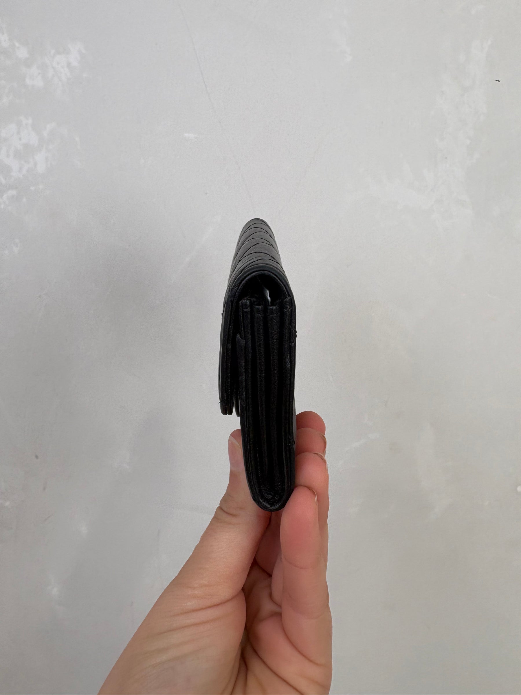 Chanel Black Lambskin Reissue Flap Card Wallet