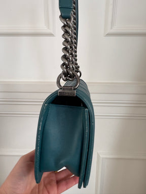 Chanel Teal Boy Bag