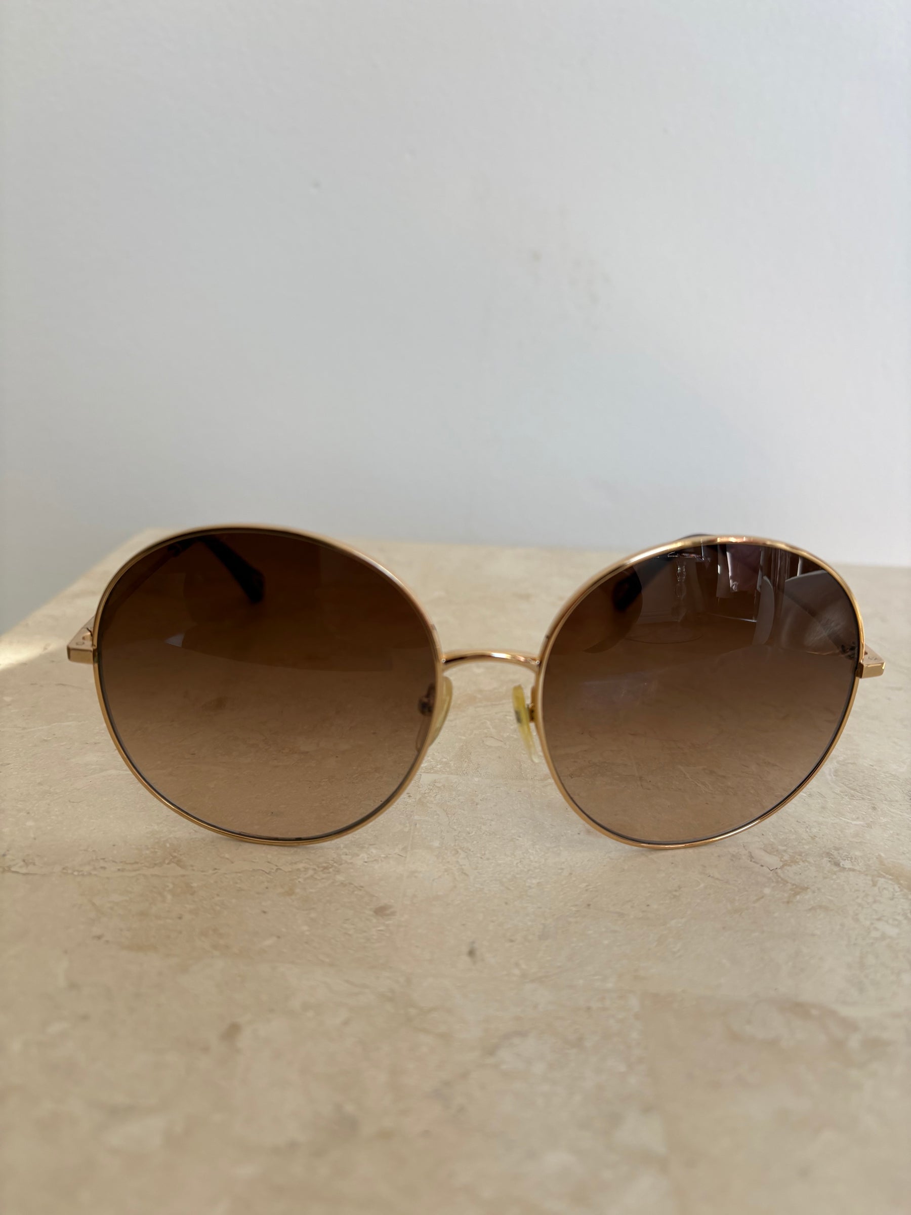 Chloé Round Gold Frame Sunglasses