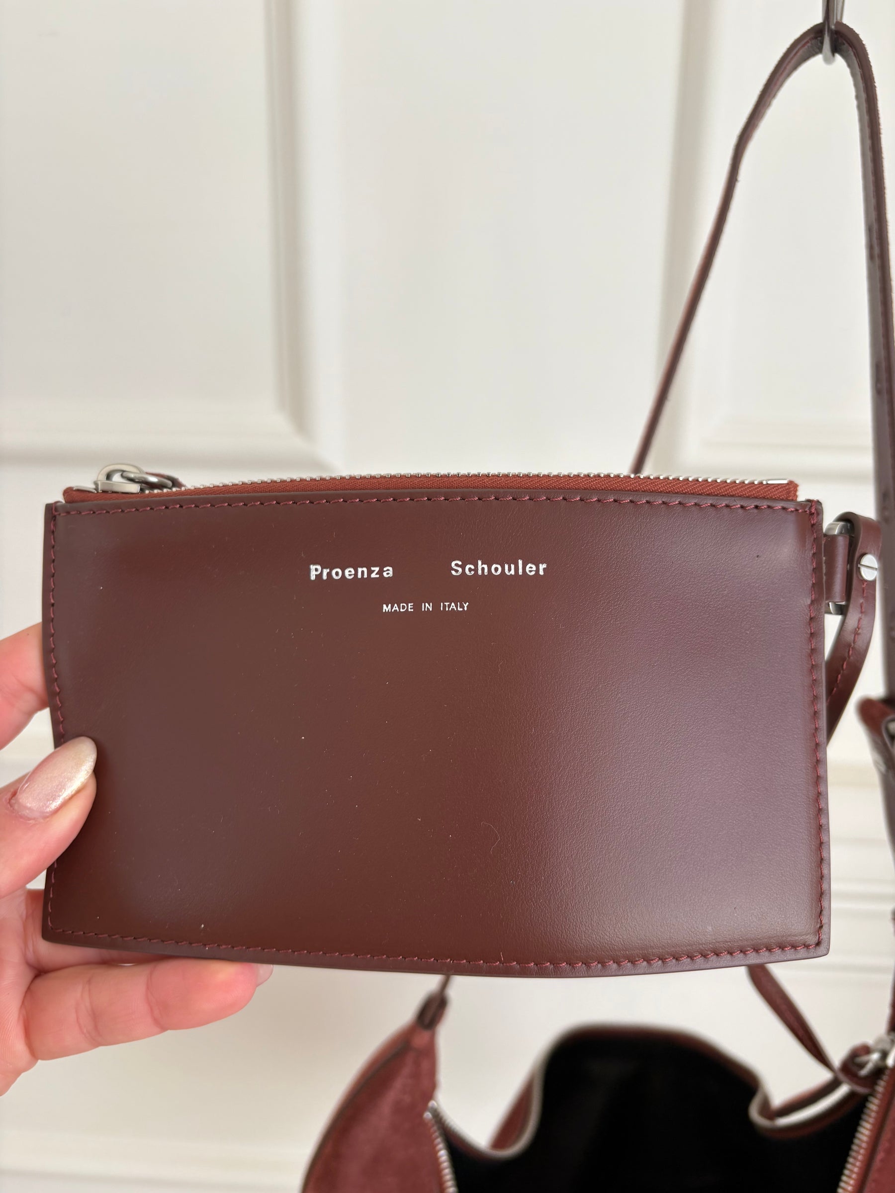 Proenza Schouler Rust Suede Hobo Slide Bag