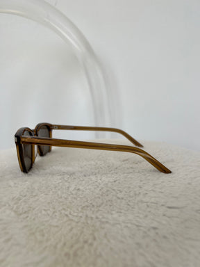 Saint Laurent Brown Round Sunglasses