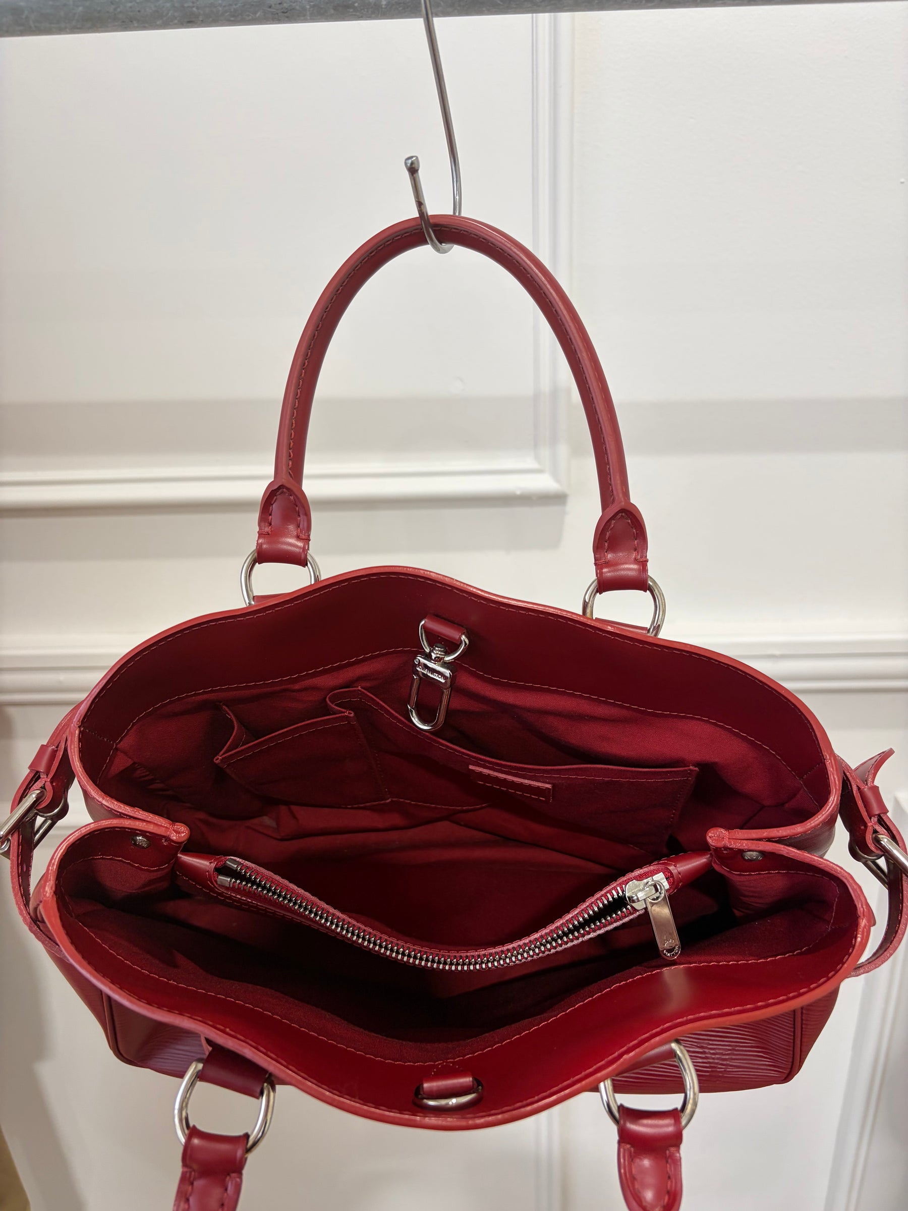 Louis Vuitton Red Epi Passy PM Tote Bag Louis Vuitton