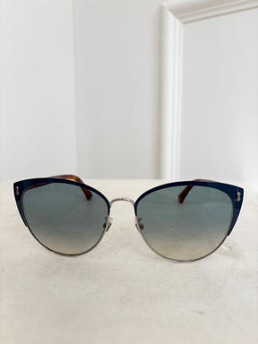 Gucci Blue Cat Eye Sunglasses