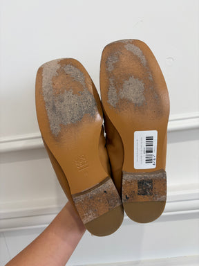 Loewe Camel Elasticated Loafers, 39