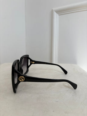 Gucci Oversized Black Square Sunglasses