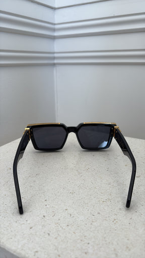 Louis Vuitton Black and Gold Millionaire Sunglasses