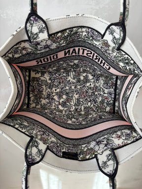 Dior Multicolour Embroidered Canvas Book Tote Medium
