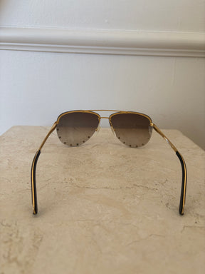 Louis Vuitton The party Sunglasses Gold Studs