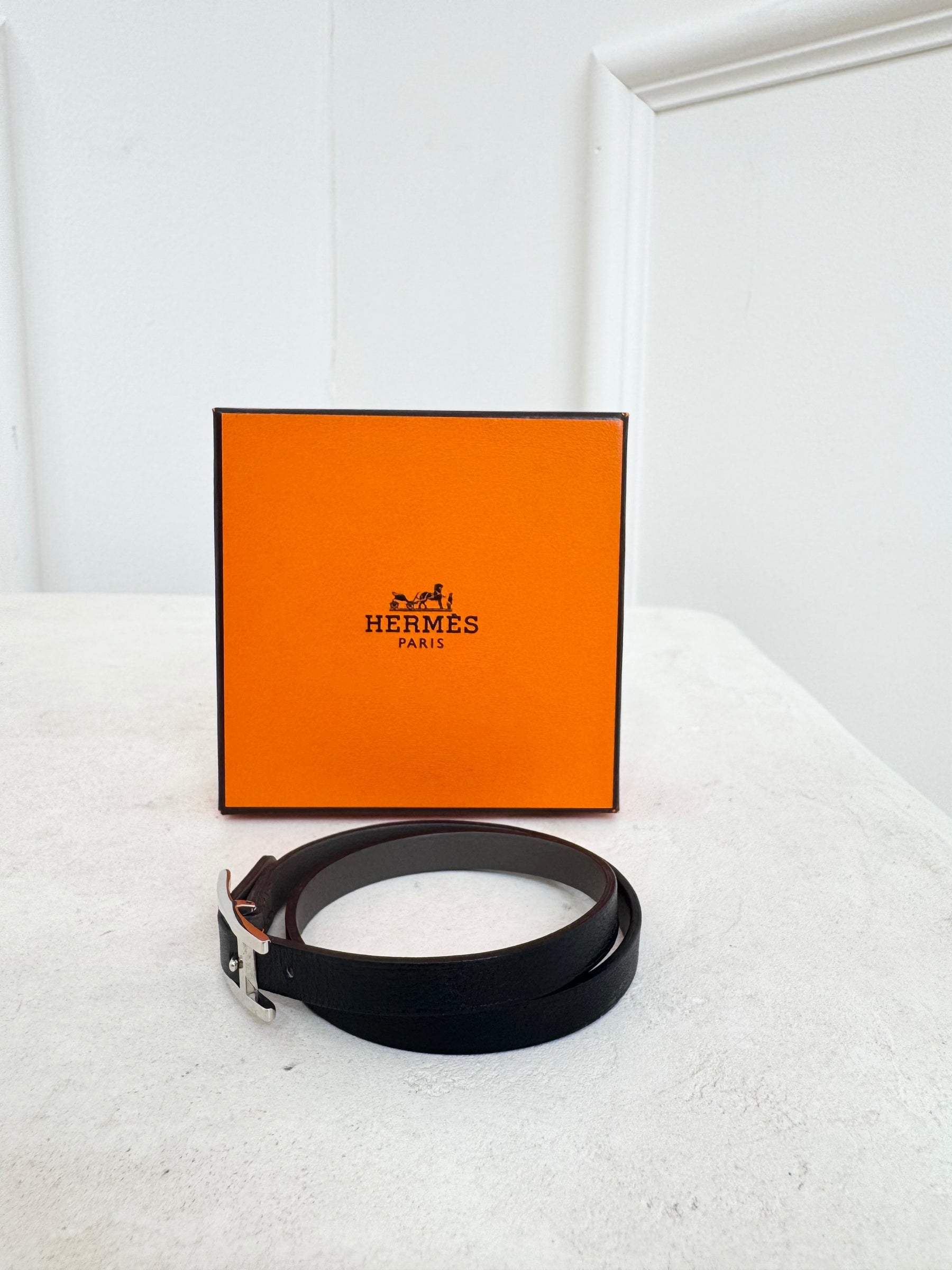 Hermès Behapi Double Tour bracelet Black, T4