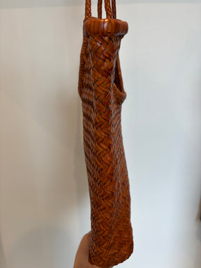 dragon diffusion Tan Woven Leather Tote