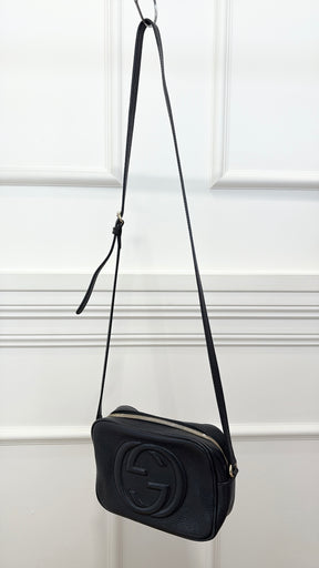 Gucci Black Grained Leather Soho Disco Bag