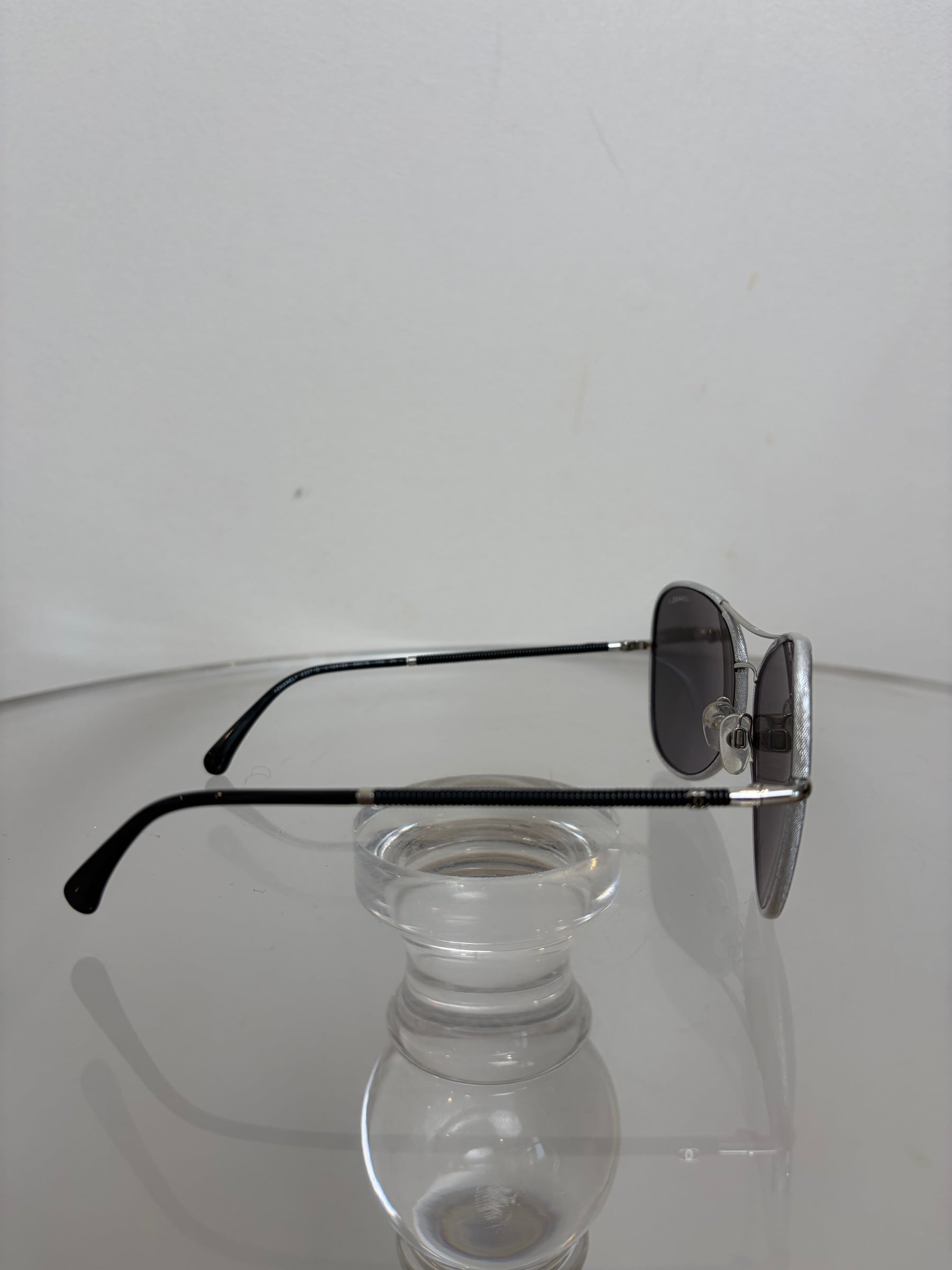 Chanel Silver Reflective Sunglasses
