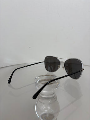 Chanel Silver Reflective Sunglasses