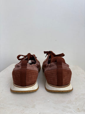 Hermès Maroon Suede Jet Sneaker, 40