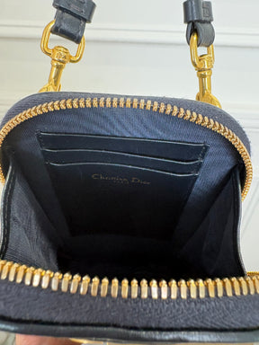 Dior Navy Oblique Monogram Phone Holder