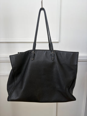 Balenciaga Black Leather Papier Tote