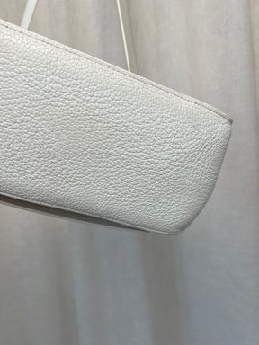 Hermès White Leather Jypsiere 28