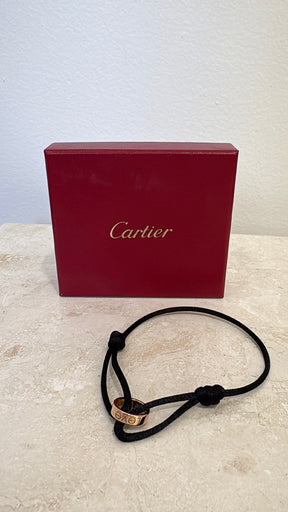 Cartier Black Silk Cord Love Bracelet