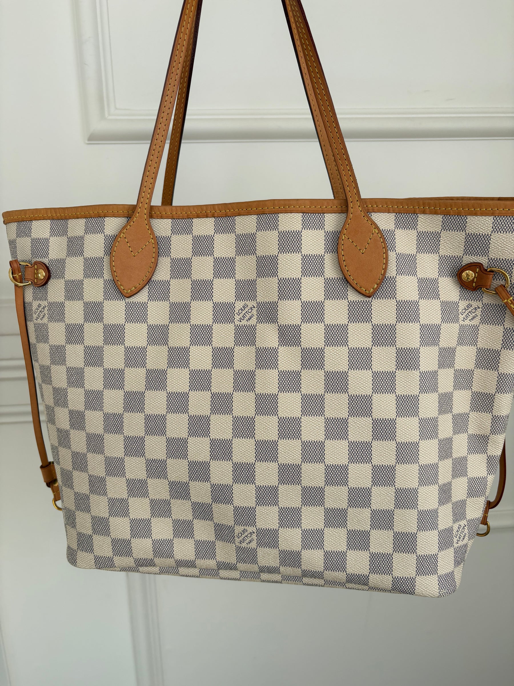 Louis Vuitton Damier Azur Neverful MM Bag
