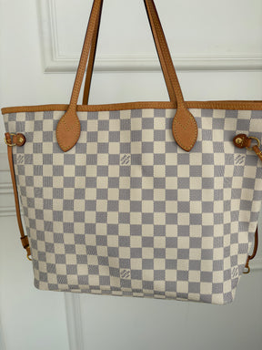 Louis Vuitton Damier Azur Neverful MM Bag