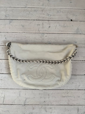 Chanel Calfskin Modern Chain Hobo White handbag, 2006