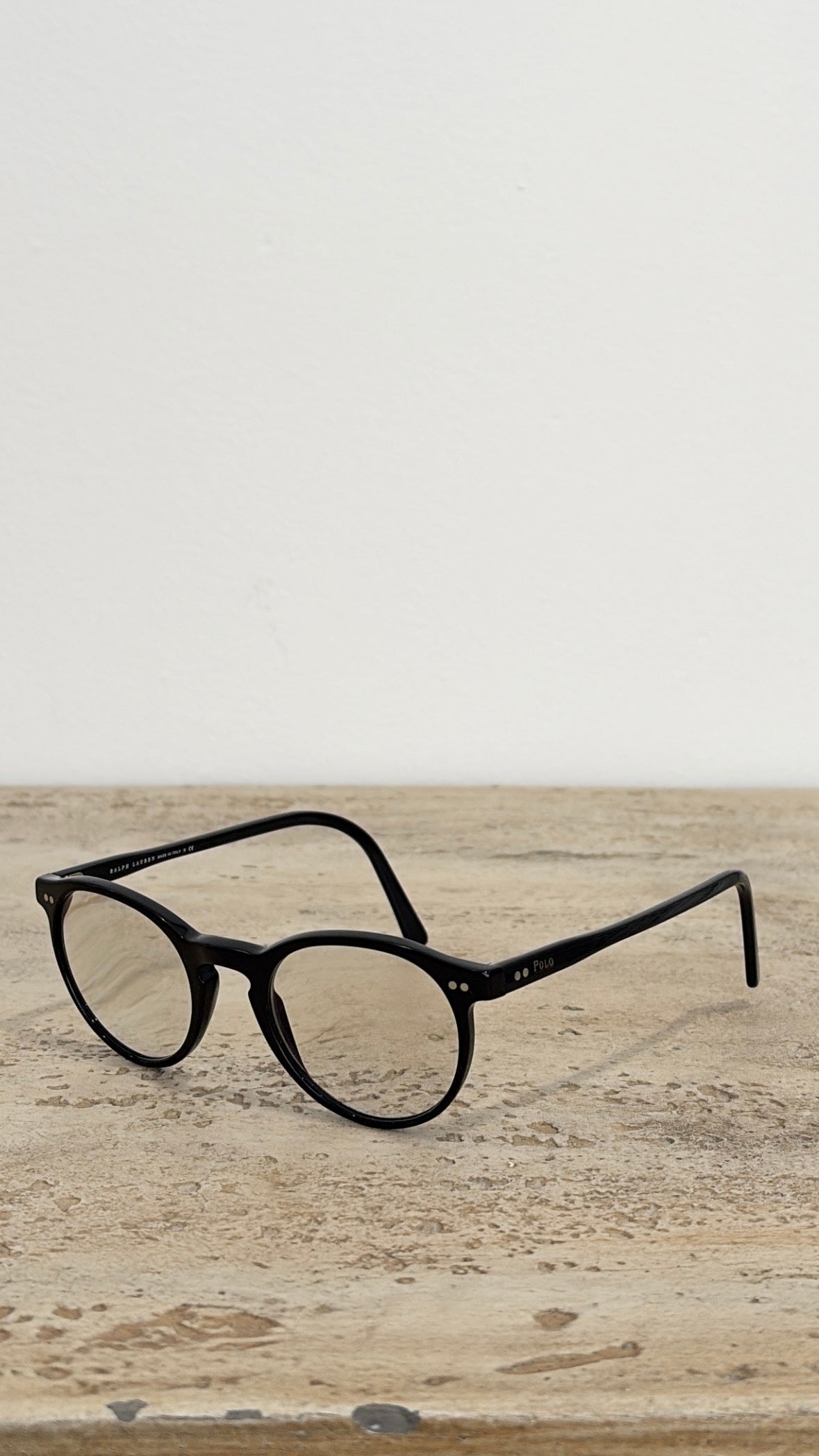 Ralph Lauren Black Oval Optical Frames