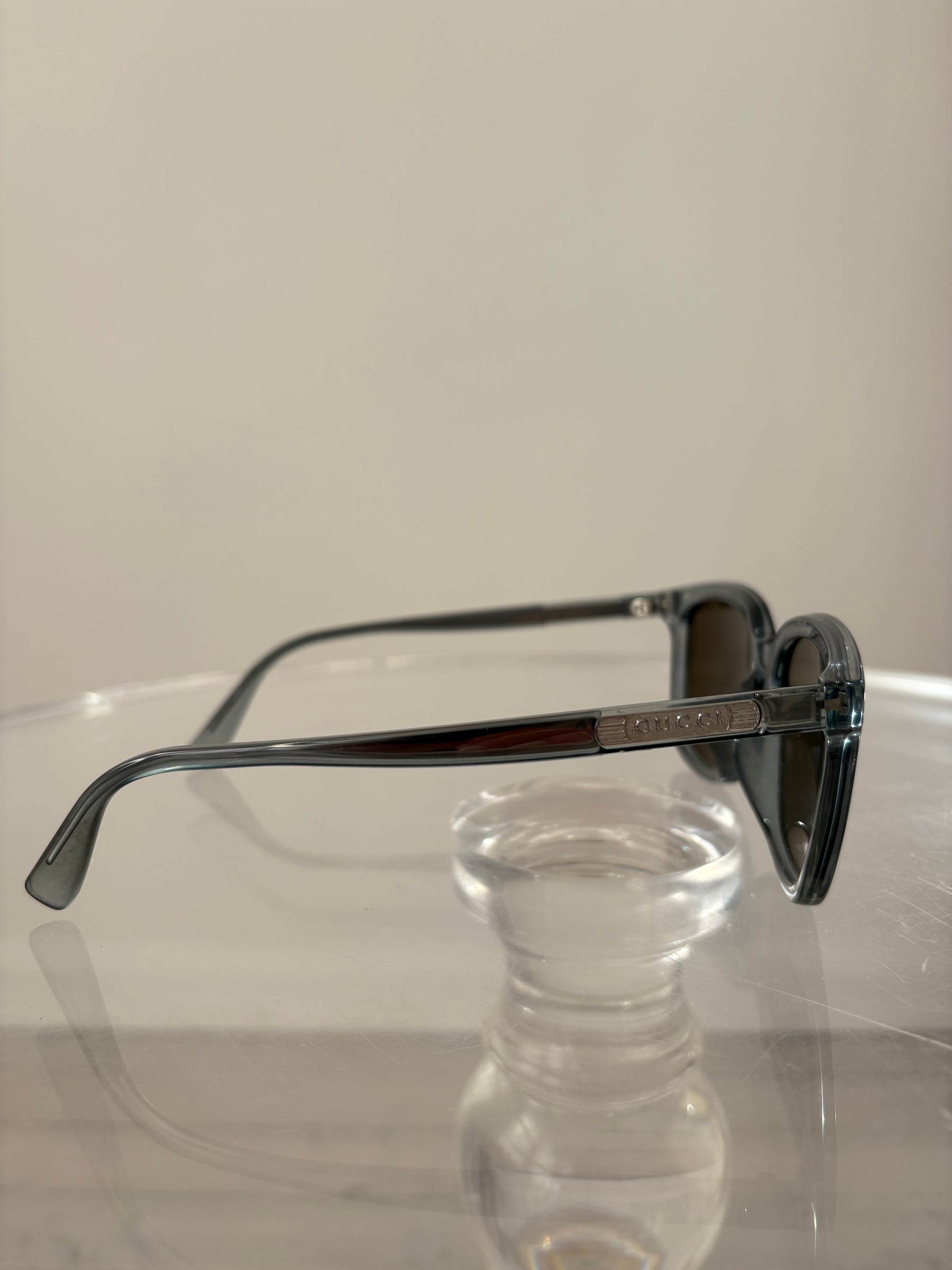 Gucci Teal Square Sunglasses