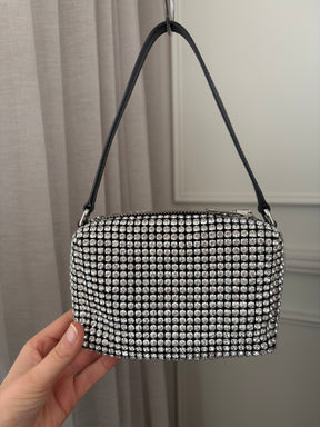 Alexander Wang Black and Crystal Mini Bag