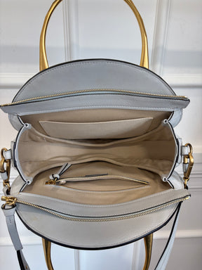 Chloé Blue and Maroon Leather and Suede Medium Pixie Bag