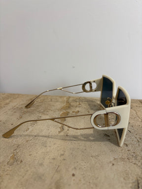 Dior Cream Oversized Square Sunglasses