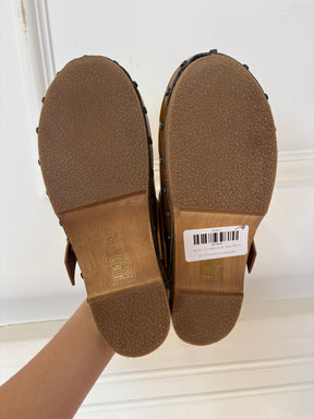 Isable Marant Tan Leather Clogs, 39