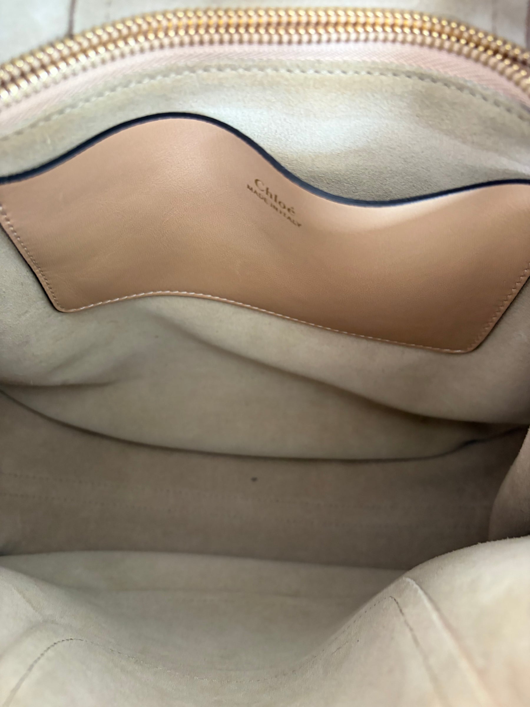 Chloé Beige Leather Hayley Hobo Shoulder Bag