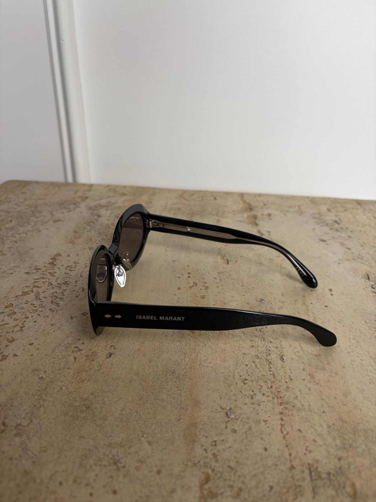 Isabel Marant Black Oval Sunglasses