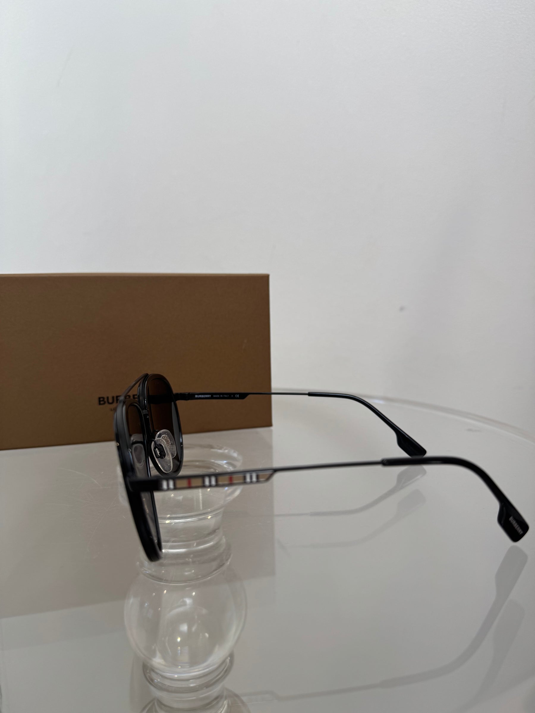 Burberry Black Aviator Sunglasses