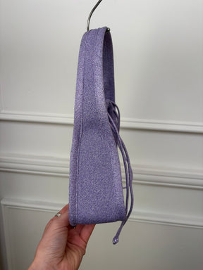 Alexander Wang Lilac Lurex Ribbed Top Handle Bag