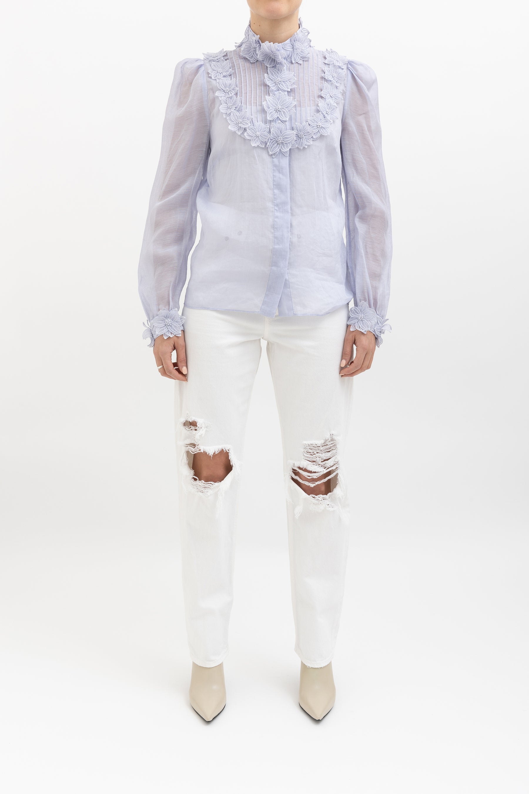 Floral Applique Blouse