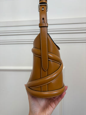 Alexander McQueen Tan Leather 'Curve' Bag