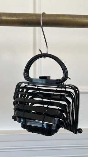 Cult Gaia Black Acrylic Lilleth Basket Bag