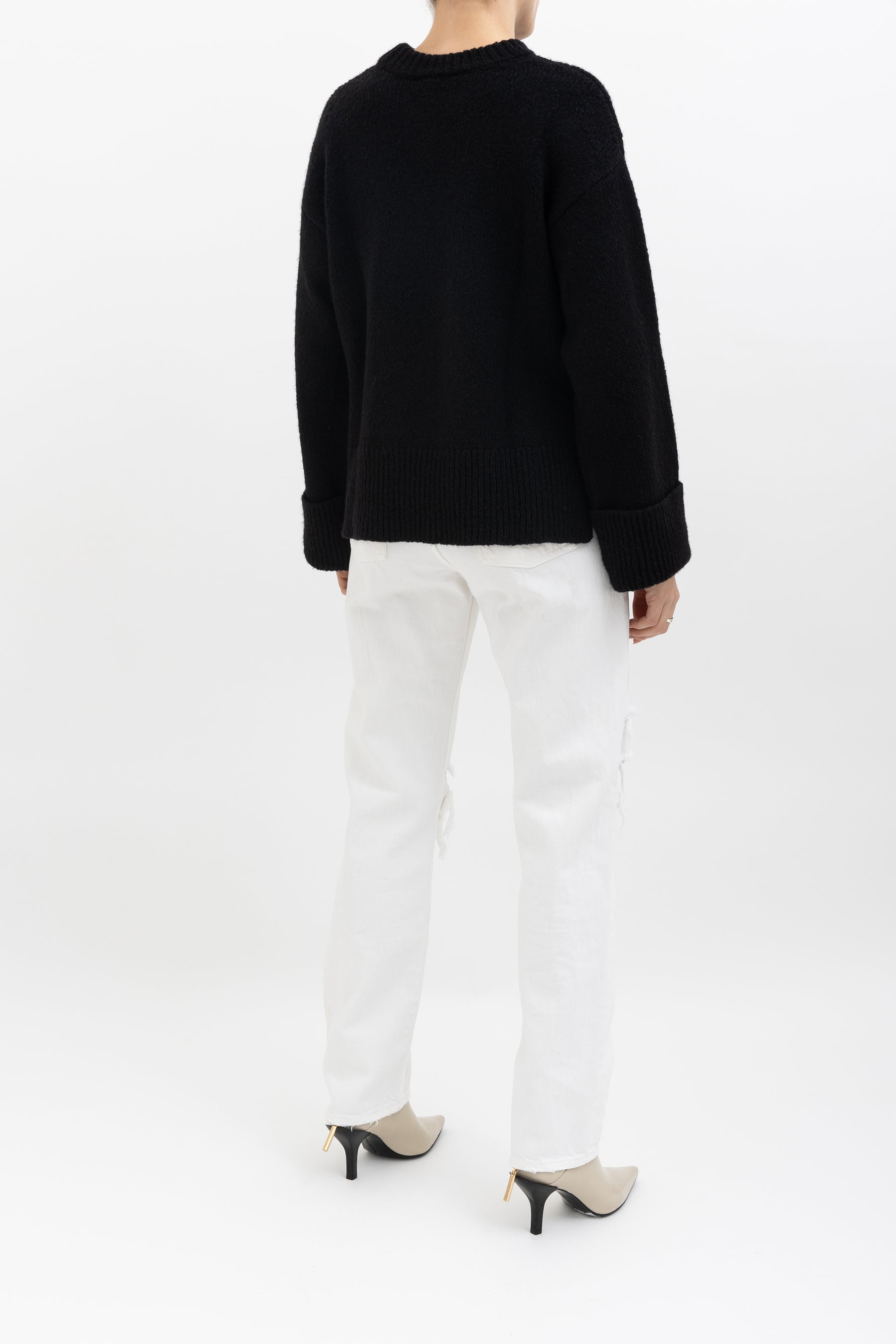 Leon Black Crew Jumper