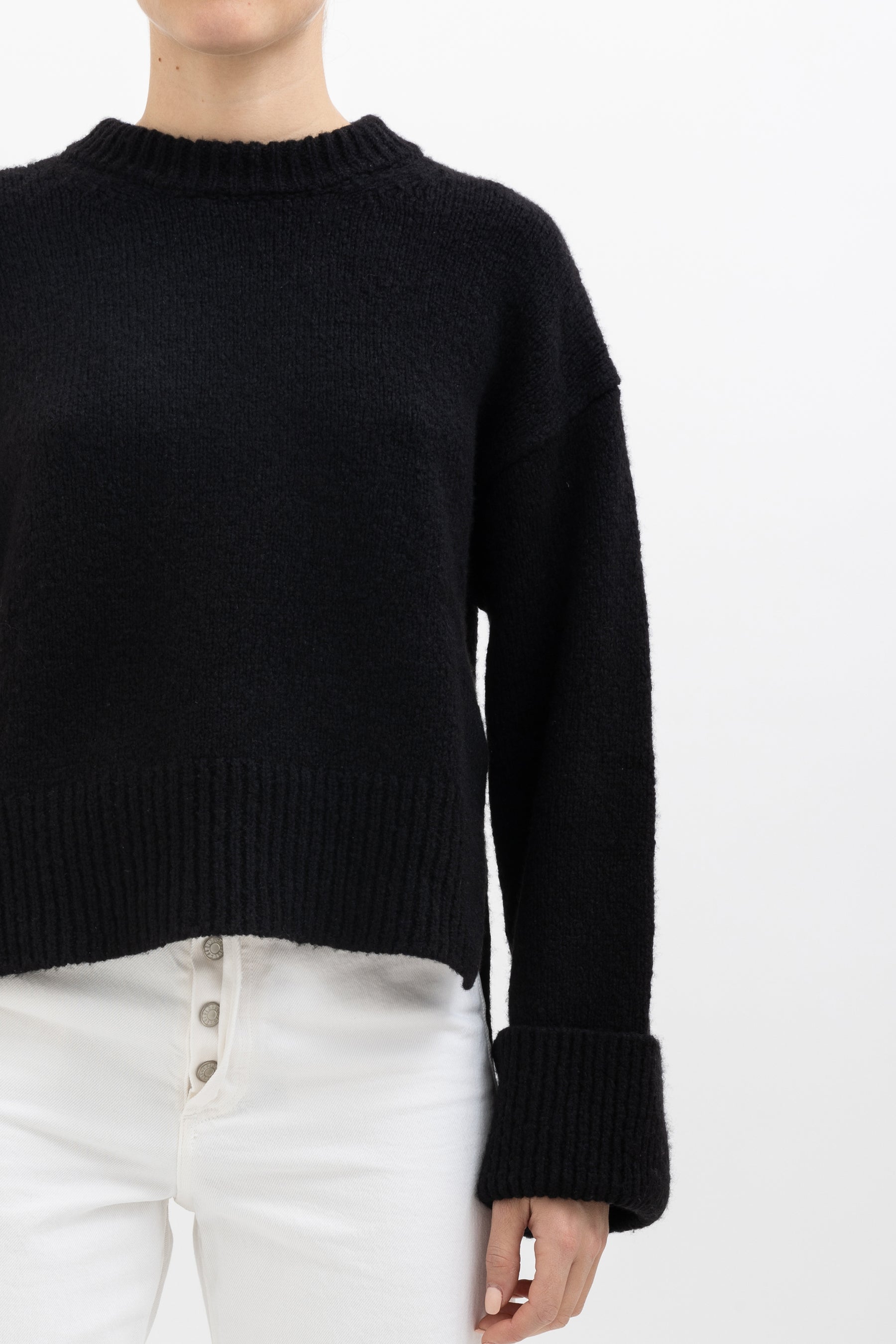 Leon Black Crew Jumper