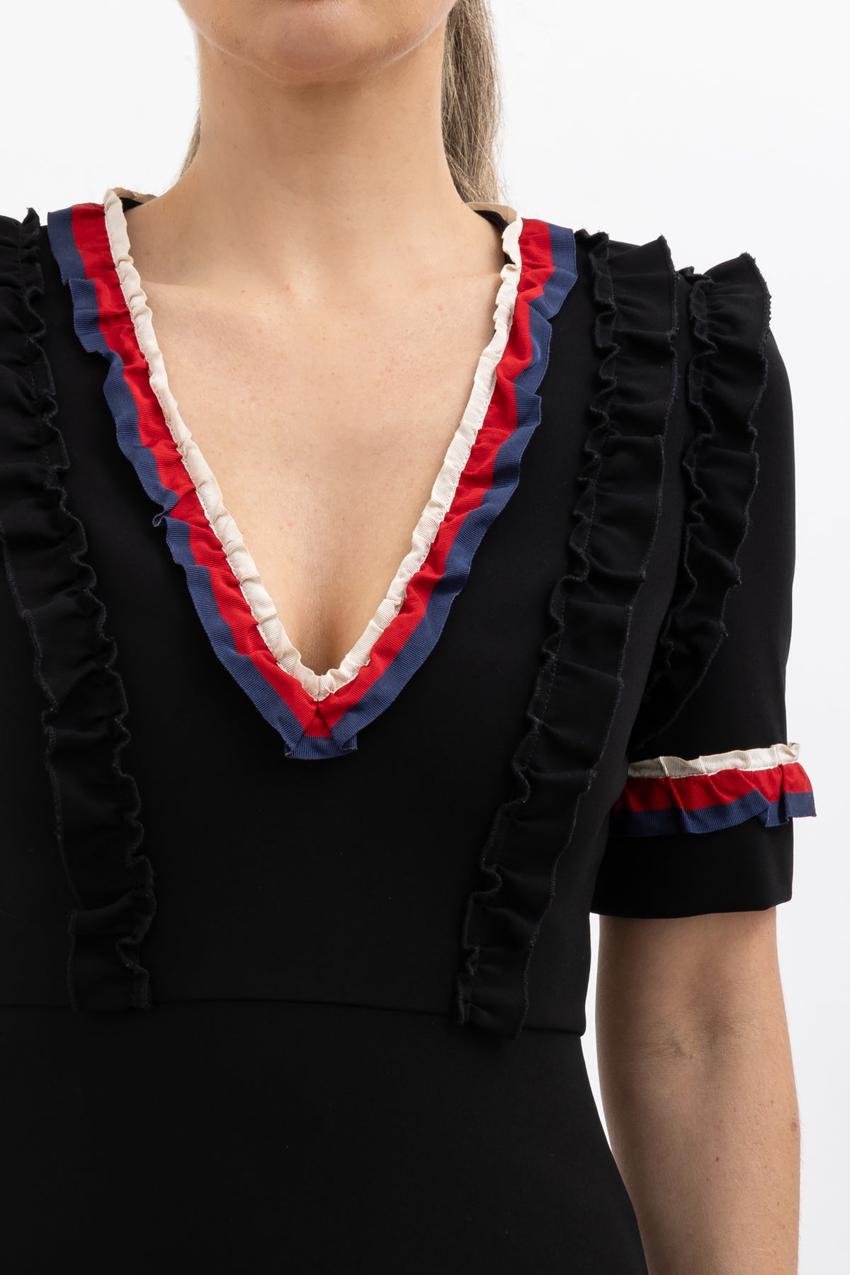 Crepe Mini Dress